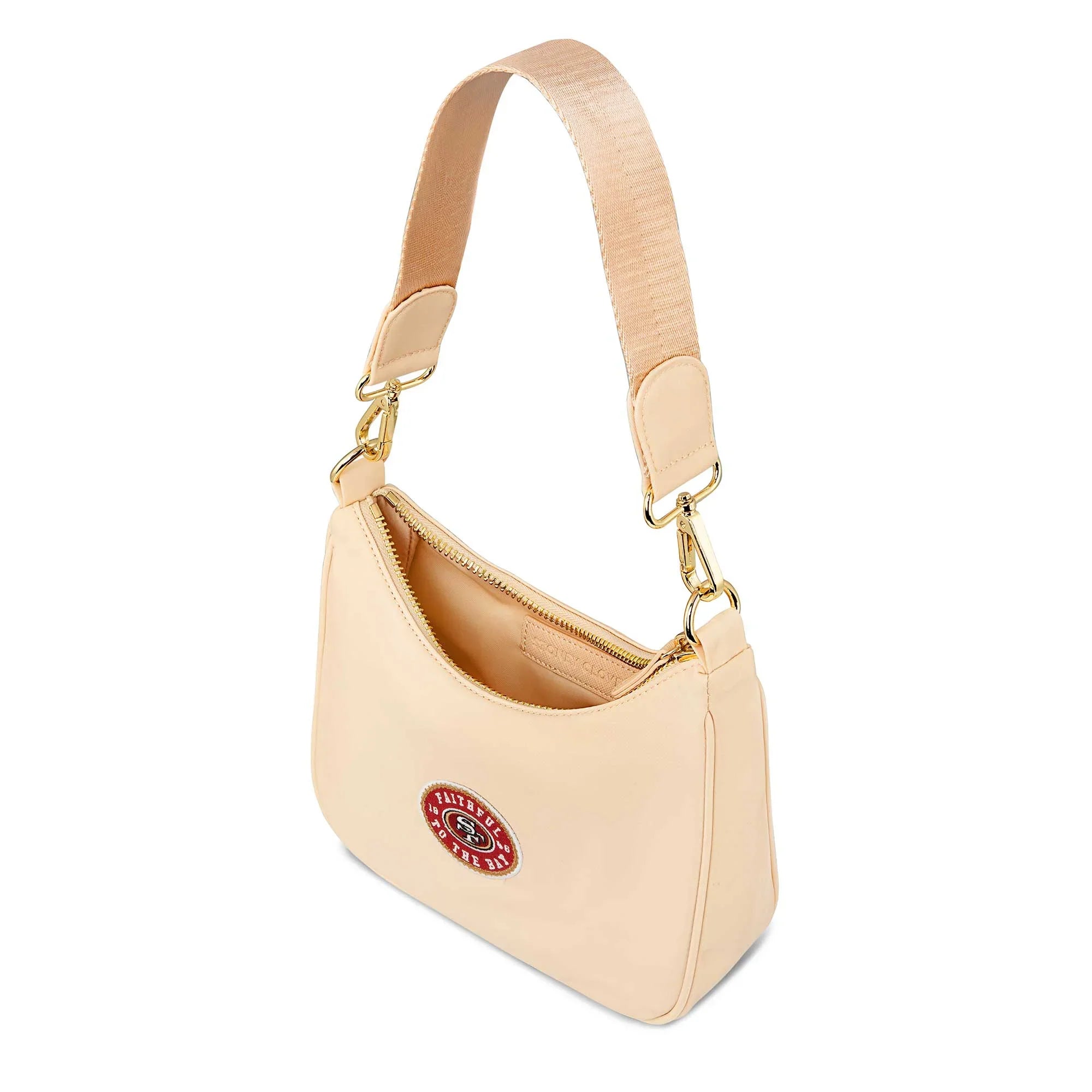 Sizetoney Clover Sizean Francisco 49ers Curved Crossbody Bag