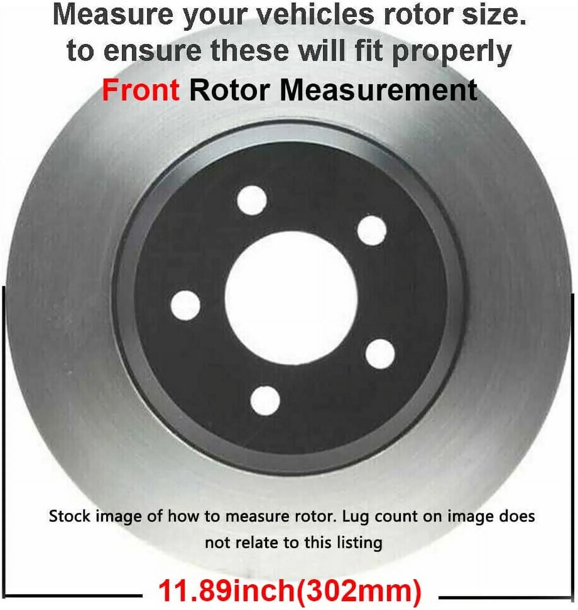Detroit Axle - Brake Kit for Chrysler Town & Country Dodge Grand Caravan Journey Ram C/V Routan Disc Brake Rotors Ceramic Brakes Pads w/Hardware Replacement [11.98" inch Front & 12" inch Rear Rotors]