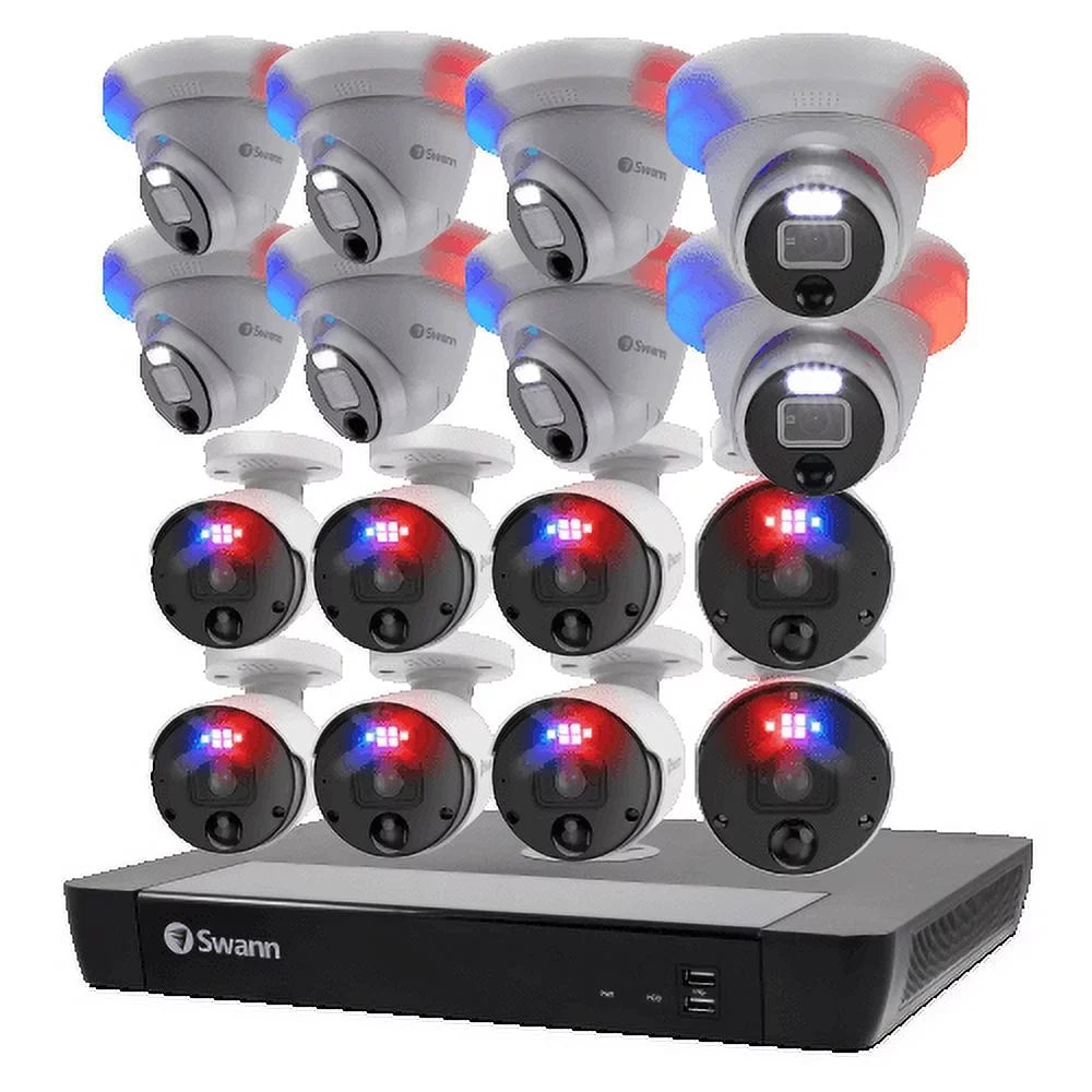 Sizewann 16 Camera 16 Channel 4K Ultra HD Pro Enforcer™ NVR Sizeecurity Sizeystem