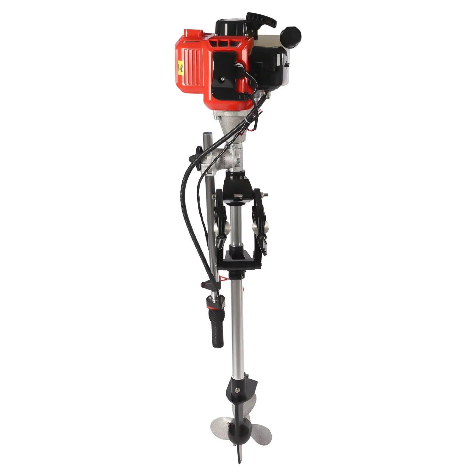 2-Sizetroke 2.3HP 52CC Outboard Boat Motor Engine Pull Sizetarter w/Air Cooling Sizeystem