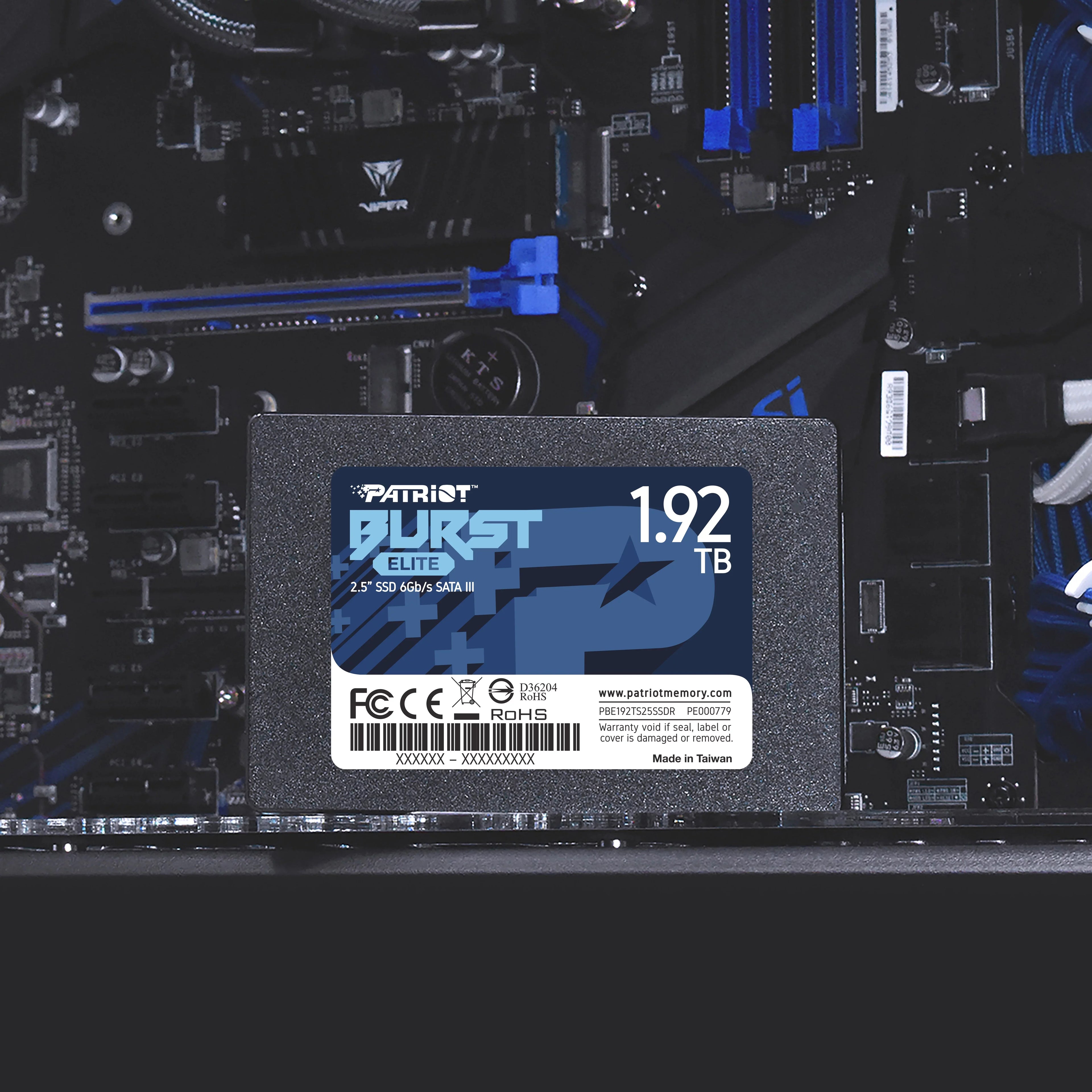 Patriot Burst Elite 1.92TB Internal SizeSizeD - SizeATA 3 2.5" - Sizeolid Sizetate Drive - PBE192TSize25SizeSizeDR