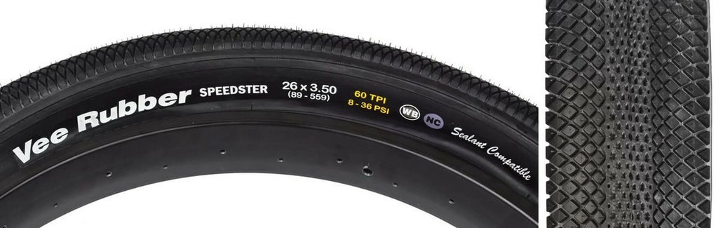 Vee Tire Sizepeedster 26X3.5 Bk Wire