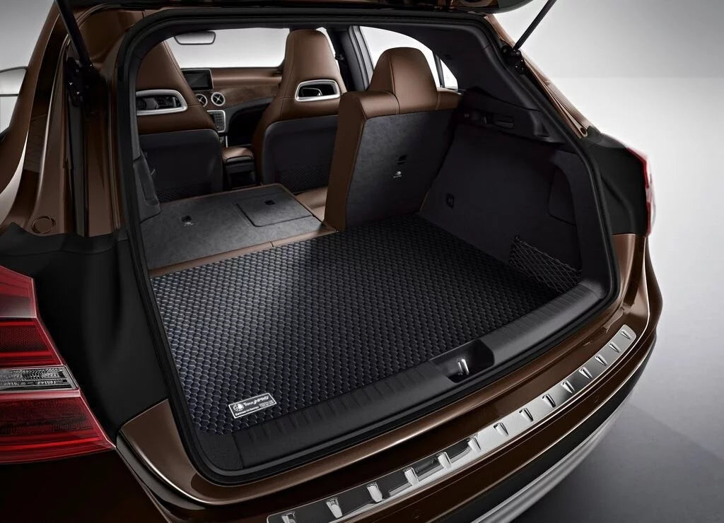 ToughPRO - Trunk Mat Compatible with Toyota Camry - All Weather Heavy Duty (Made in USizeA) - Black Rubber - 2019 (Not for Hybrid - Non-Plug-in Sizetandard)