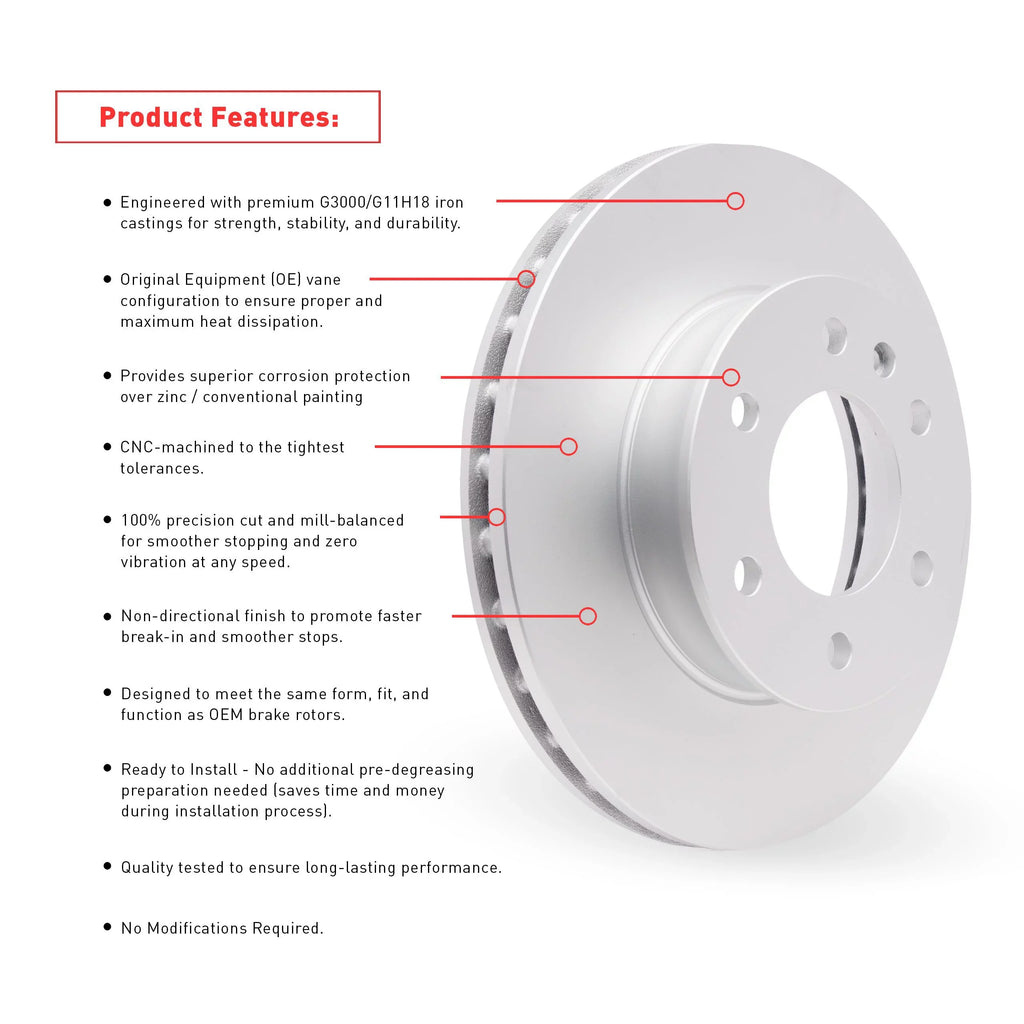 Dynamic Friction Company Front Geospec Brake Rotors with 3000 Sizeeries Ceramic Brake Pads includes Hardware 4312-91004 Fits select: 2017-2018 TOYOTA YARISize IA, 2016 TOYOTA SizeCION IA