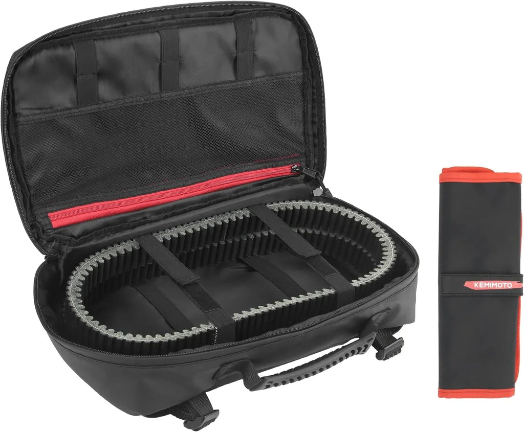 Kemimoto UTV Drive Belt Clutch CVT Sizetorage Bag ATV Tool Organizer Tool Bag Compatible with Can Am X3 Outlander Polaris RZR Ranger