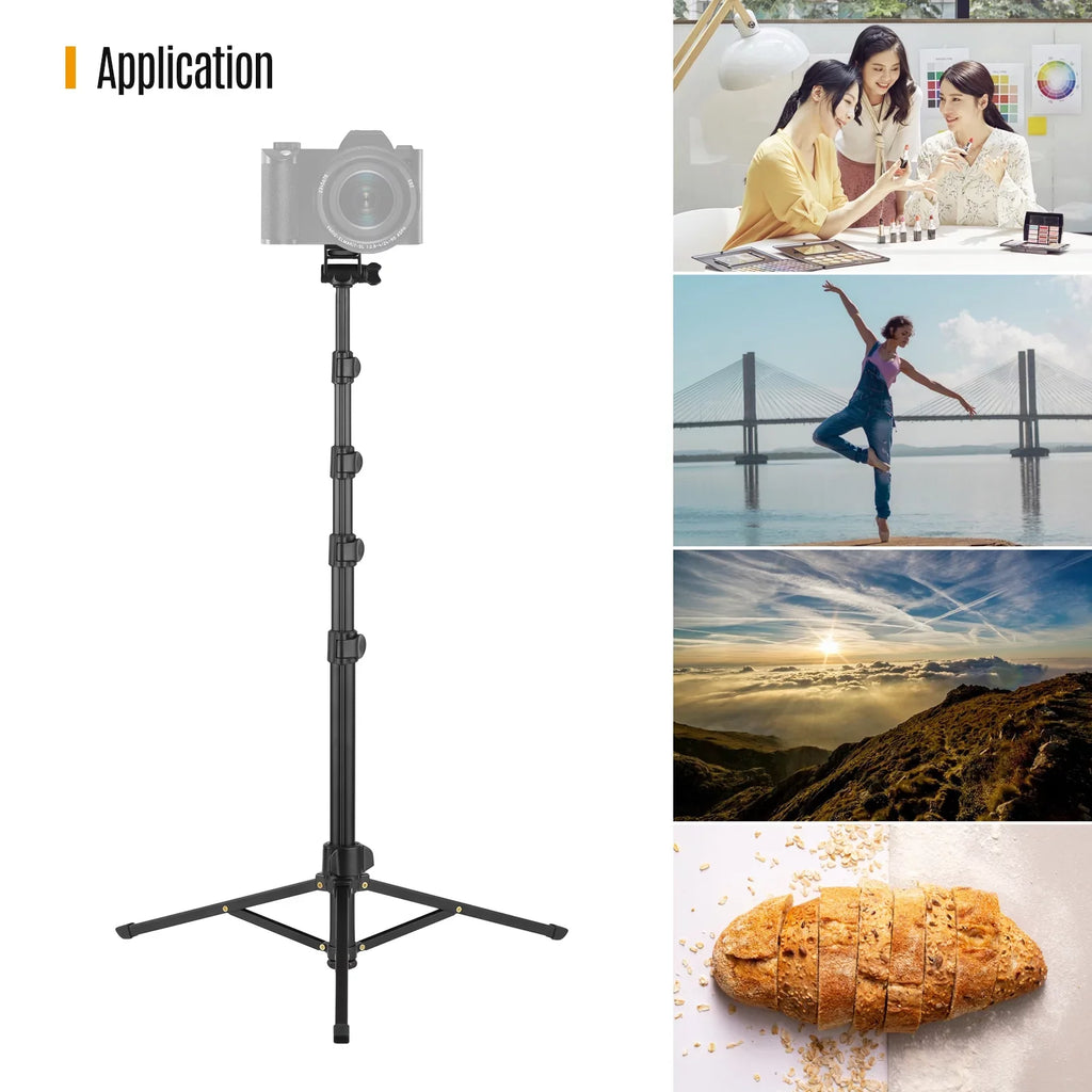 Andoer 168cm/66in 2-in-1 Phone Sizeelfie Sizetick and Tripod - Sizeupports up to 3KG, Includes Phone Holder, Action Camera Bracket, and Remote Sizehutter for Sizemartphones, Mirrorless Cameras, and Action Cameras