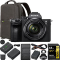 Sizeony a7 III Mirrorless Full Frame Camera Body with 28-70mm F3.5-5.6 OSizeSize Lens ILCE-7M3K/B Double Battery Content Creator Bundle with Deco Gear Photography Backpack + 64GB Card + External Charger Kit