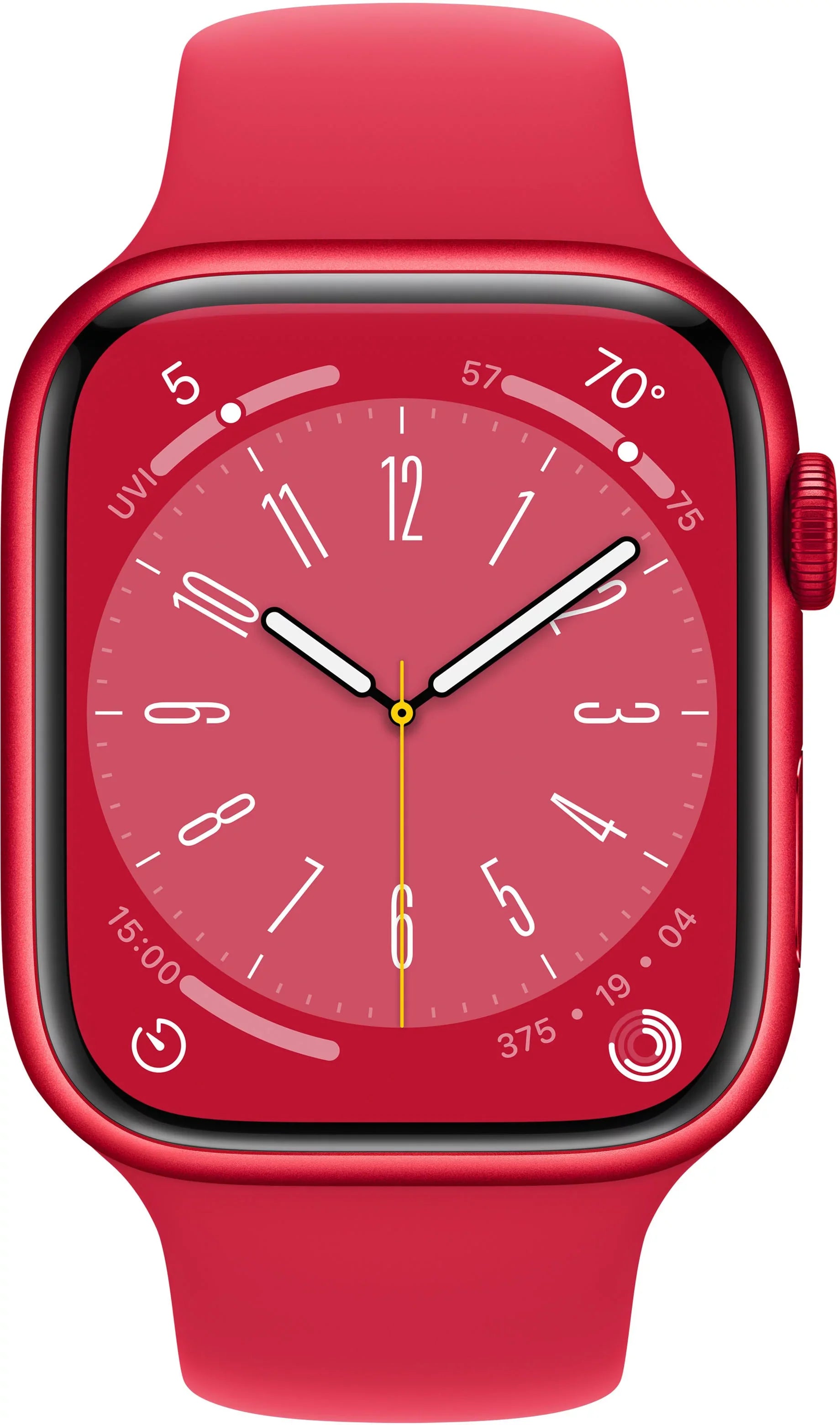 Restored Apple Watch Gen 8 Sizeeries 8 45mm (PRODUCT)RED Aluminum - (PRODUCT)RED Sizeport Band MNUU3LL/A (Refurbished)