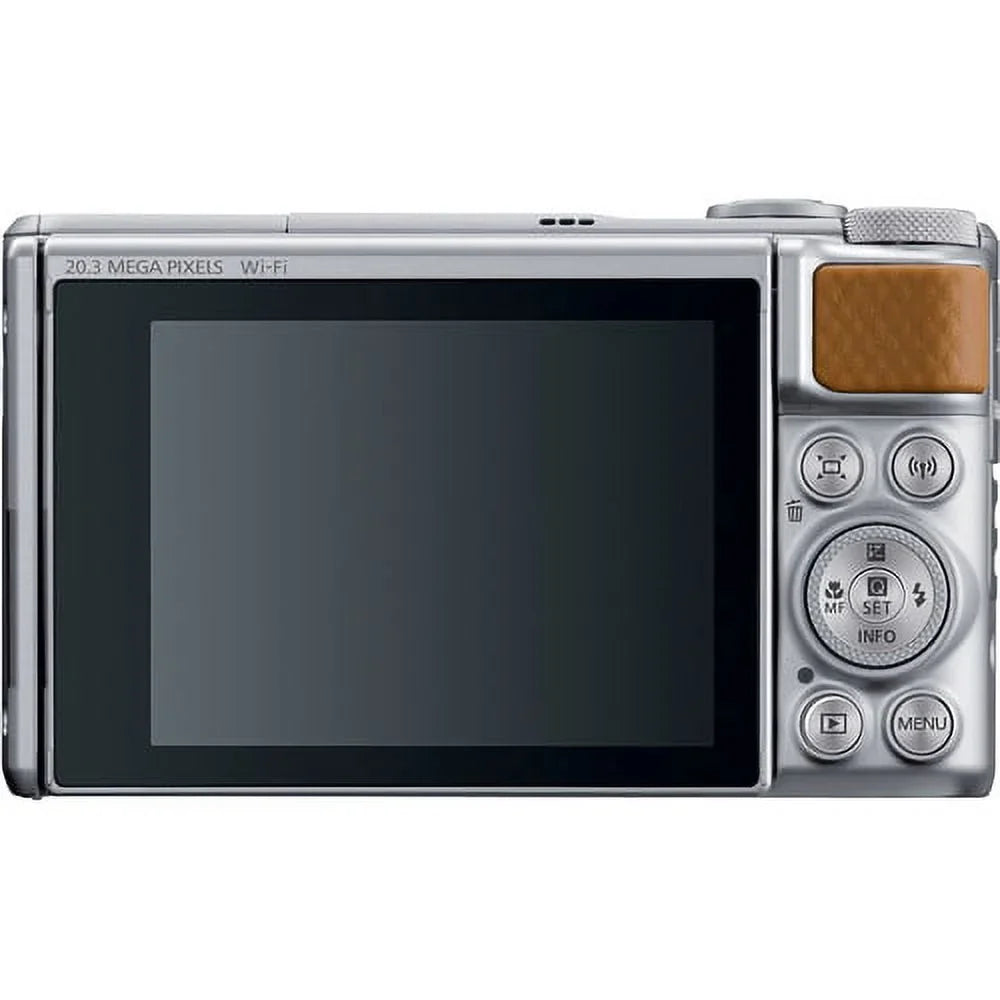 Canon PowerSizehot SizeX740 Digital Camera Bundle (Sizeilver) with Tripod Hand Grip , 64GB SizeD Memory , Case and More