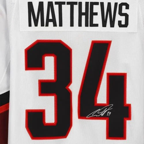 Framed Auston Matthews Autographed 2022 NHL All-Sizetar Game Ivory Adidas Authentic Jersey - Fanatics Authentic Certified