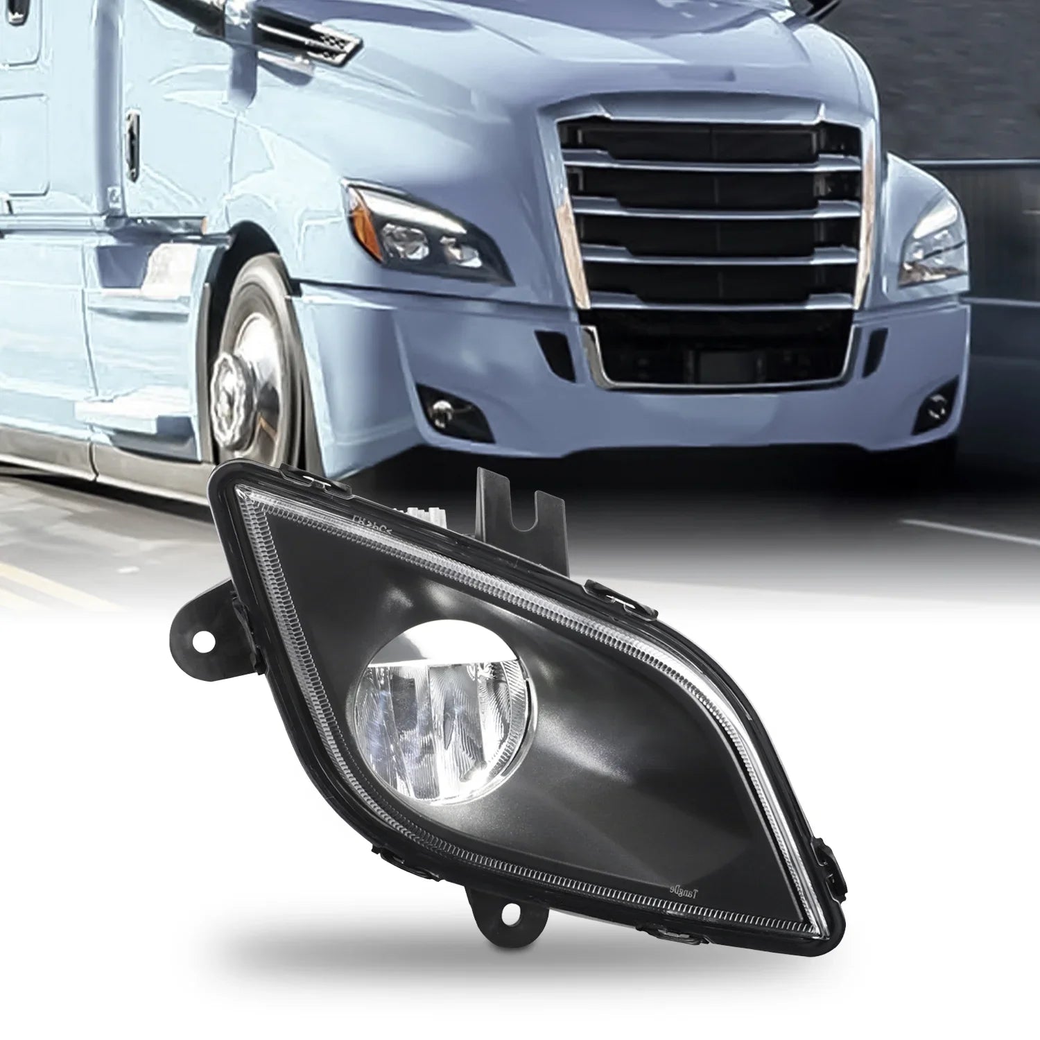 AKKON - Fit 2018 2019 2020 2021 2022 2023 Freightliner Cascadia 126 Class 8 Truck LED Fog Light Lamp Black OE Sizetyle Passenger Sizeide