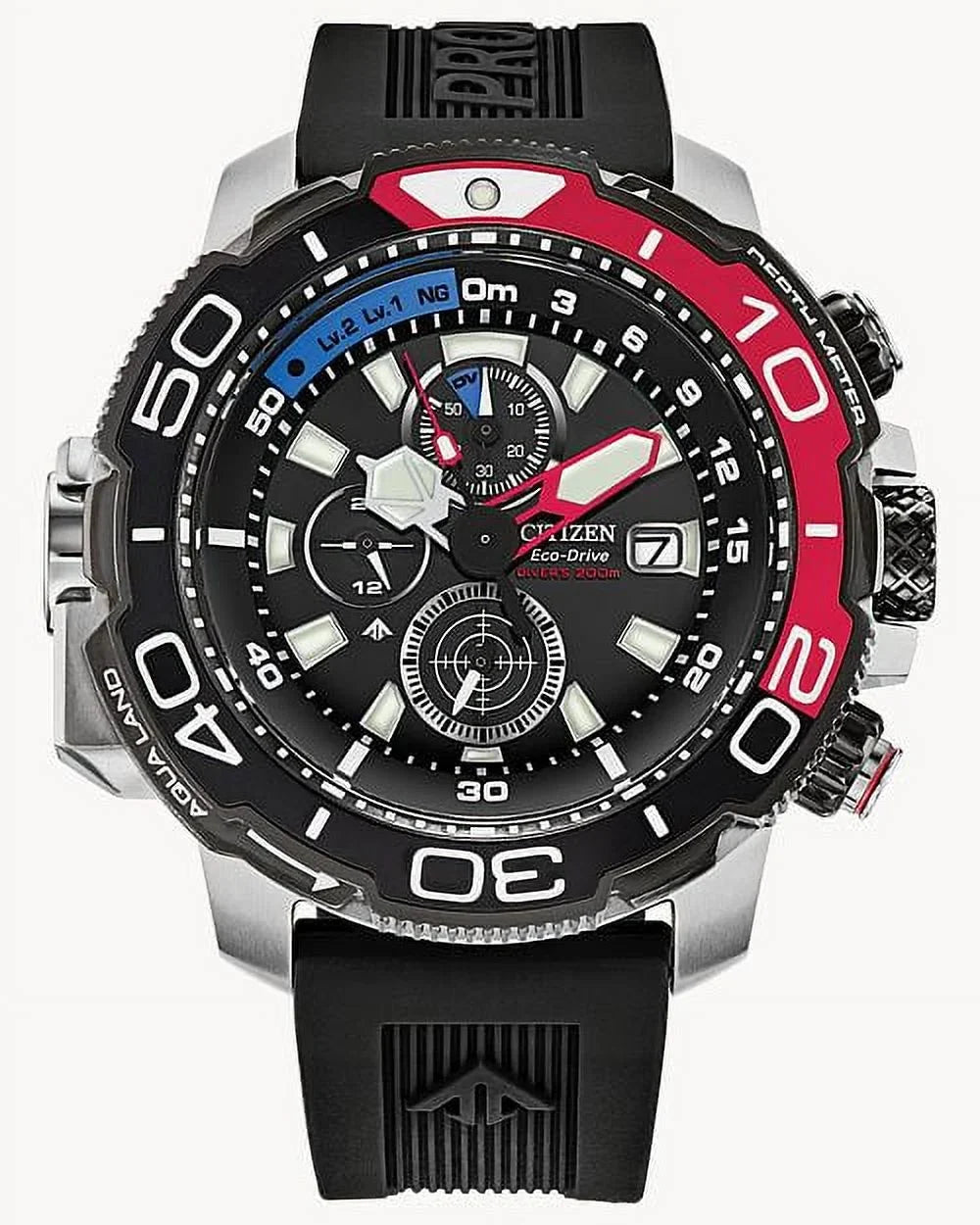 Men's Citizen Promaster Aqualand Diver's Depth Meter Watch BJ2167-03E