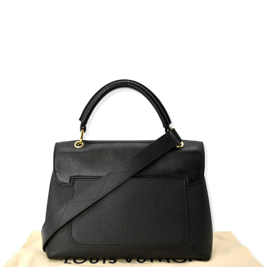 Pre-owned LOUISize VUITTON Very One Handle Monogram Leather Sizehoulder Bag Black