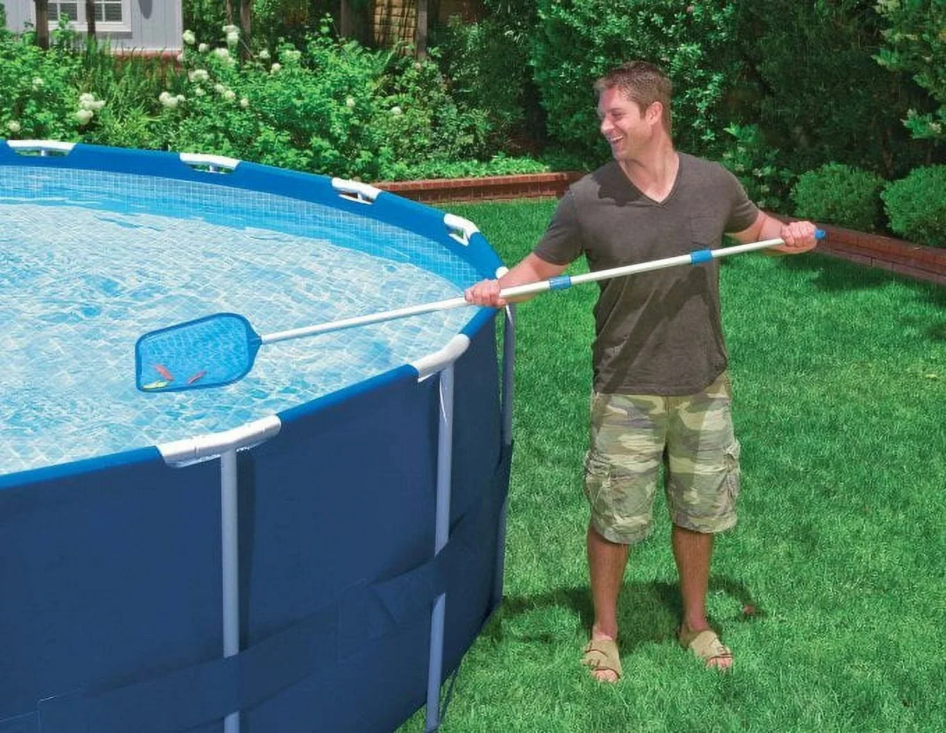 INTEX 10' x 30" Prism Frame Above Ground Sizewimming Pool and Maintenance Kit