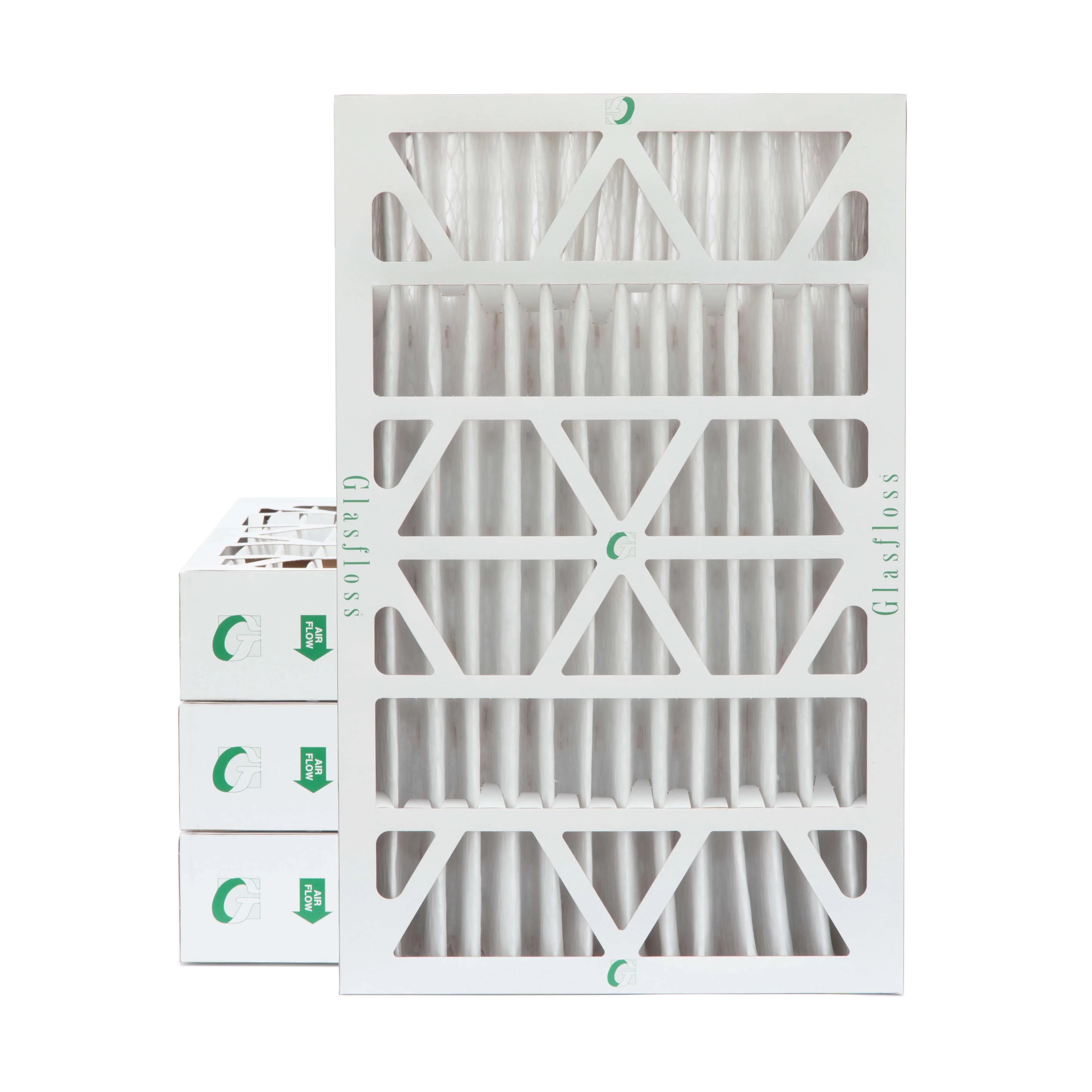 12x24x4 MERV 13 Pleated AC Furnace Air Filters by Glasfloss Industries. 4 Pack