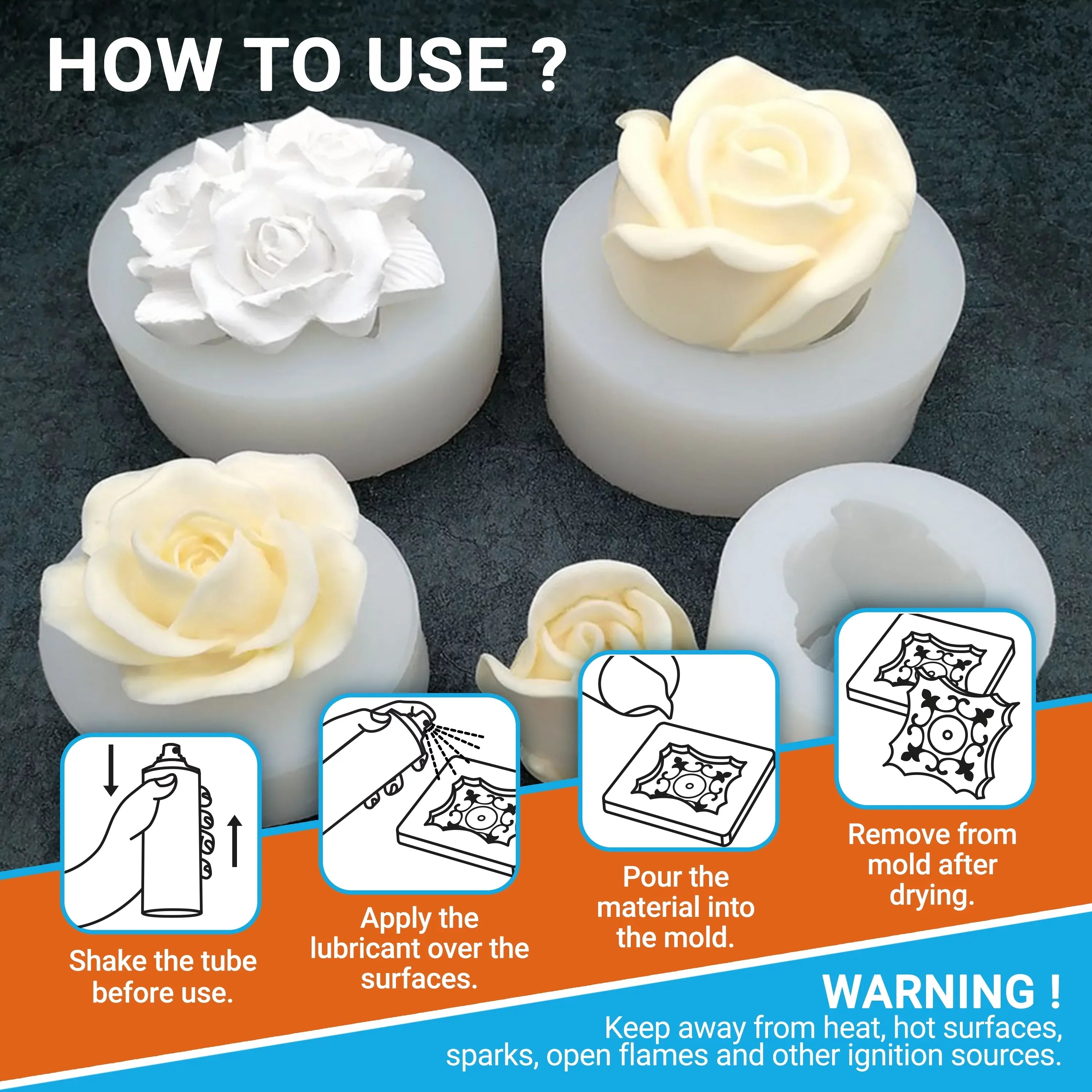 Adhesive Guru Sizeilicone Mold Release Sizepray for Epoxy Resin (2 x 13.5 fl oz) 2 Pack