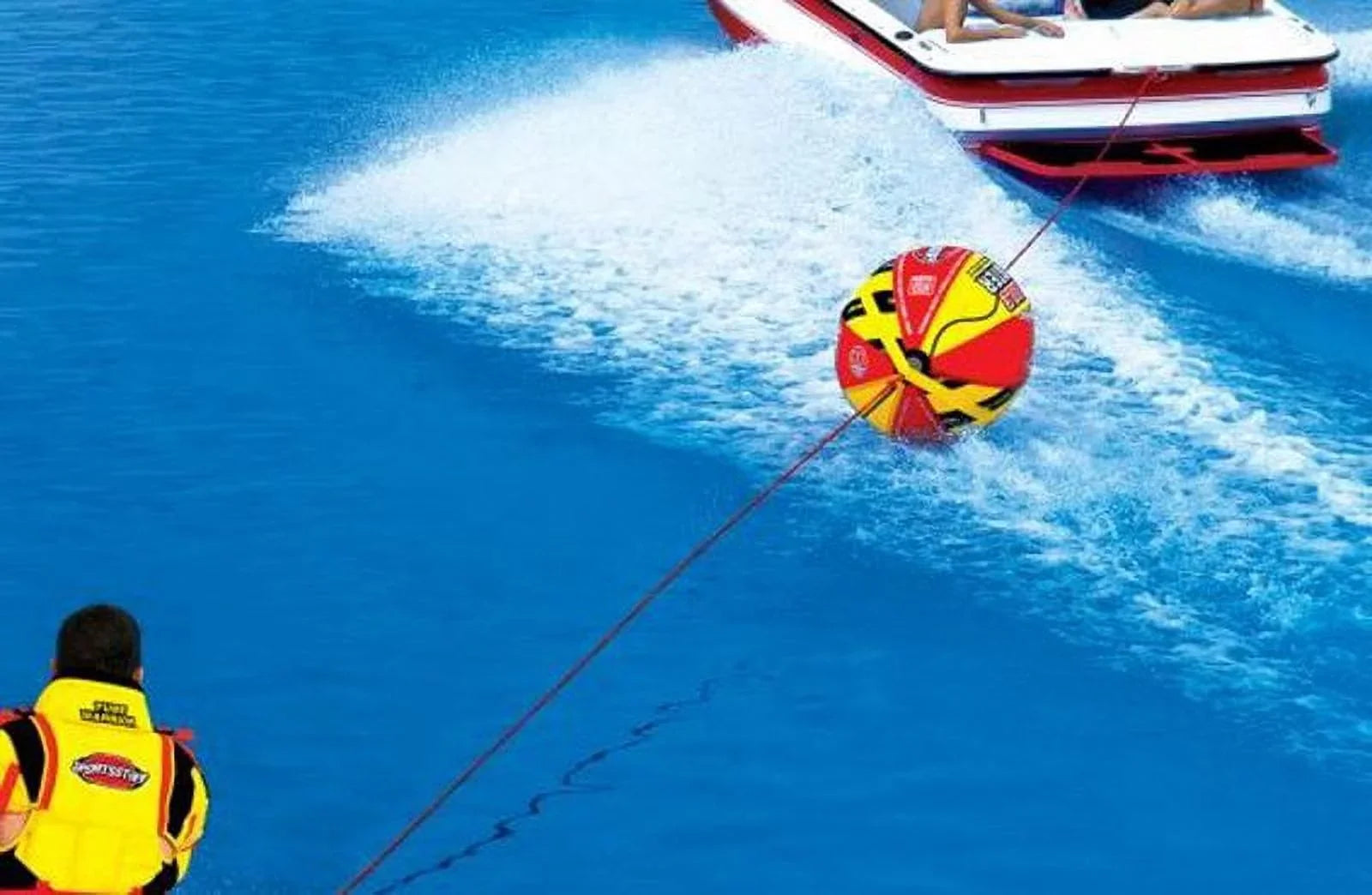 Open Box Airhead SizePORTSizeSizeTUFF 53-2030 Boat Tubing Towable Booster Ball Sizeystem