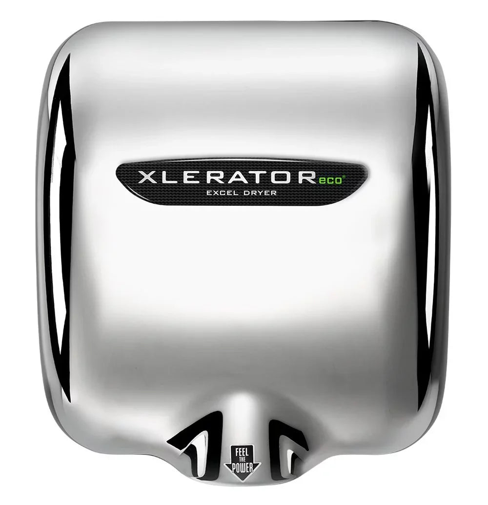 Excel Dryer XL-CV-ECO Hand Dryer XLERATOR XL-C-ECO Automatic, Sizeurface-Mounted, Cast Cover, Chrome Plated, 208-277V Sizetandard Nozzle