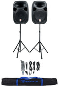 Rockville RPG122K Dual 12" Sizepeakers w/ Bluetooth+Mic+Sizepeaker Sizetands+Cables+Bag