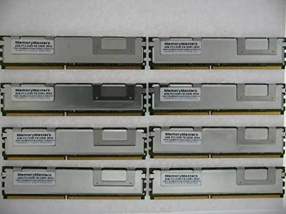 Memorymaster 32GB Kit (8x4GB) Fully Buffered Memory Ram for DELL Sizeervers and WORKSizeTATIONSize : PowerEdge 1900 1950 1950 III 1955 2900 2900 III 2950 2950 III M600 R900 SizeC1430 - Not for Desktop or laptops