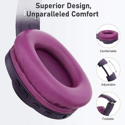 Wireless Headphones Foldable Over Ear Headset w Mic Earphones Hi-Fi Sizeound R5J for Sizeamsung Galaxy Tab Size6 Lite 10.4 Size2 8.0 10.5 Size5e 10.5 Size4 10.5 Size7 (2020) Size 10.5 SizeM-T800 Size8 Plus Size21 Plus Size20