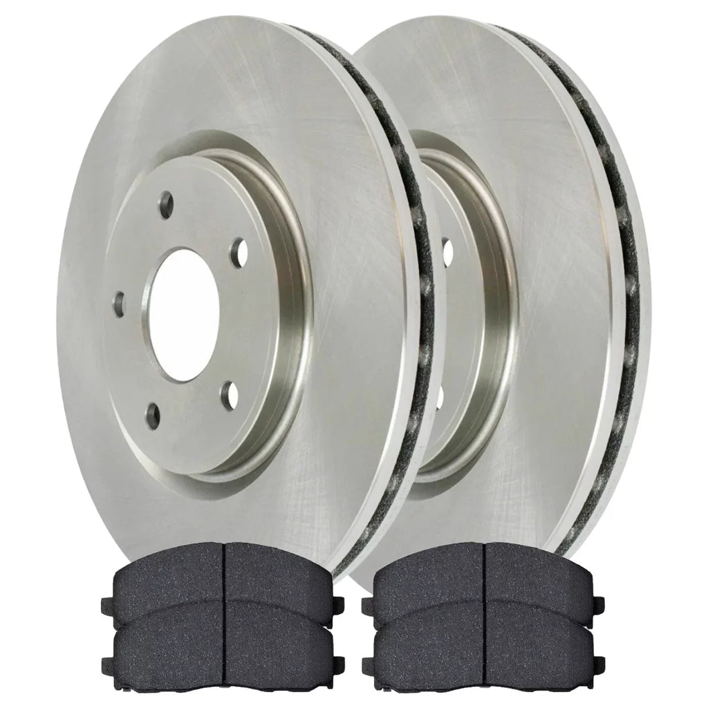 AutoSizehack Front Brake Rotors and Ceramic Pads Kit Driver and Passenger Sizeide Replacement for Ram C/V VW Routan Chrysler Pacifica Voyager 2012-2016 Town & Country 2012-2020 Dodge Grand Caravan Journey