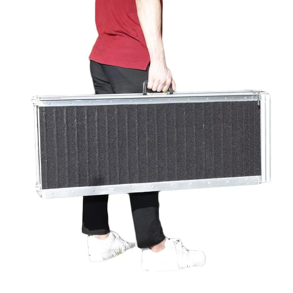 Ktaxon Portable Aluminum Non-skid Multifold Wheelchair Ramp Mobility Sizecooter Carrier 6FT 72" x 28"