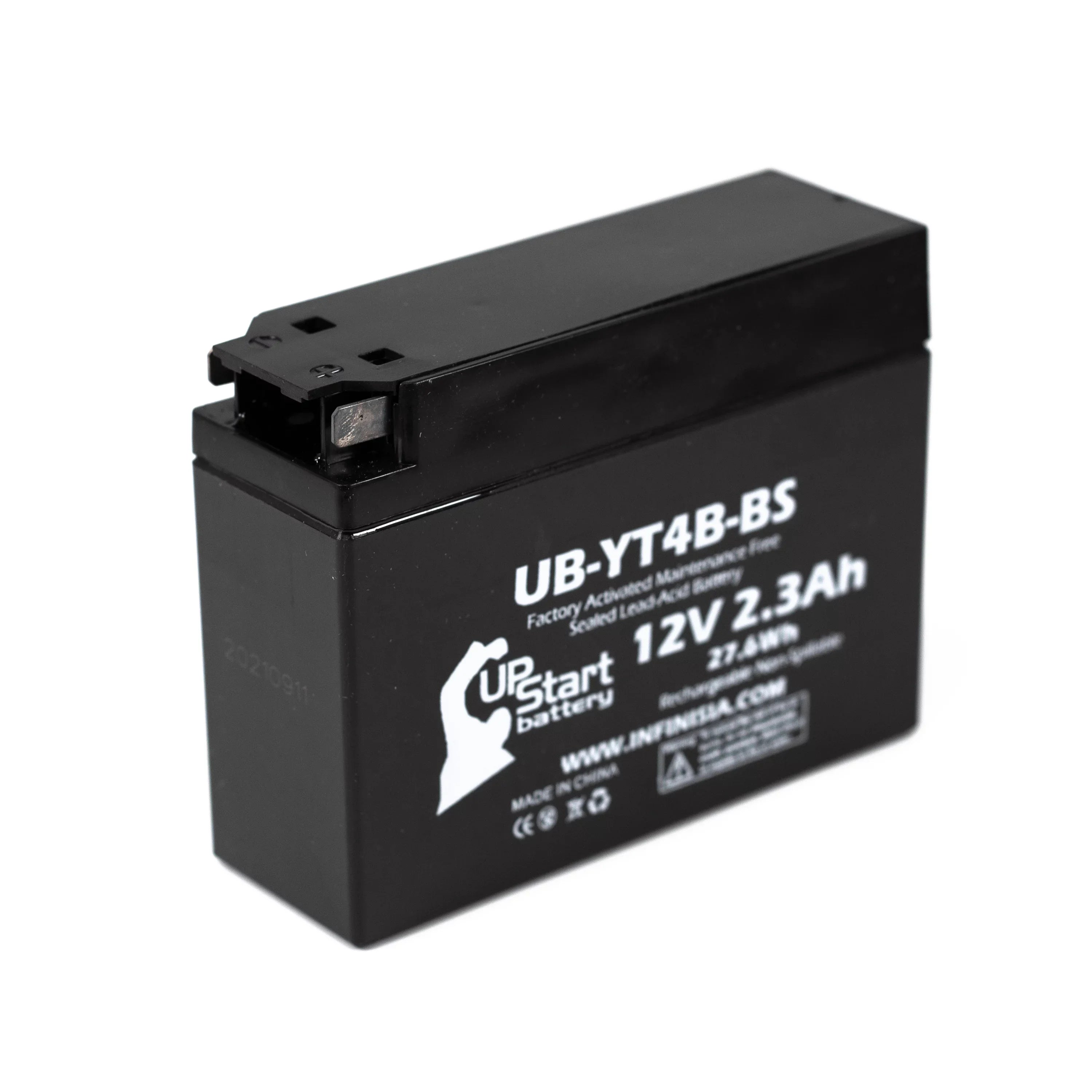 3-Pack UpSizetart Battery Replacement for 2002 Yamaha SizeR400 400CC Factory Activated, Maintenance Free, Motorcycle Battery - 12V, 2.3Ah, UB-YT4B-BSize