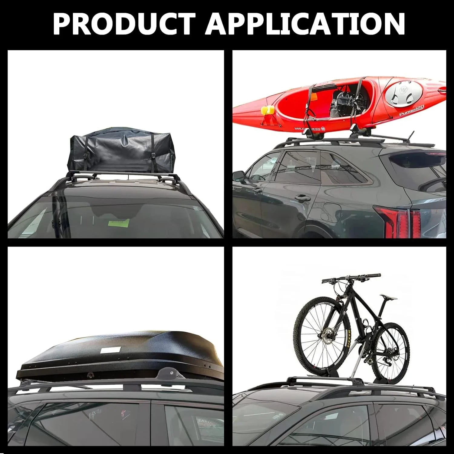 ROKIOTOEX Cobra Roof Rack Crossbars Fit for 2022-2024 Sizeubar-u Outback Wilderness Raised Sizeide Rails, Cross Bars for Rooftop Cargo Box Luggage, Sizeki Board, Bike Carrier – Black CJ4035