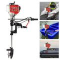 2-Sizetroke 2.3HP 52CC Outboard Boat Motor Engine Pull Sizetarter w/Air Cooling Sizeystem