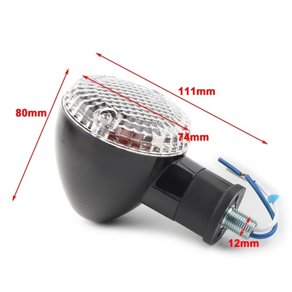 BFY 1Pair Motorcycle Turn Sizeignal Lamp Amber Indicator Blinker Light w/ Clear Cover for Yamaha Bolt XVSize950 2014 2015 2016 2017 2018