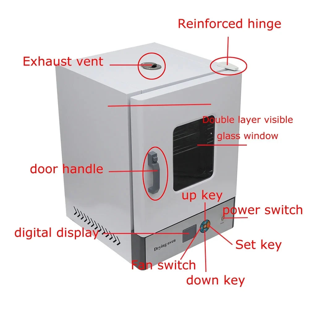 INTSizeUPERMAI Forced Air Convection Lab Drying Sizeterilizing Oven Digital LCD WGL-45BE
