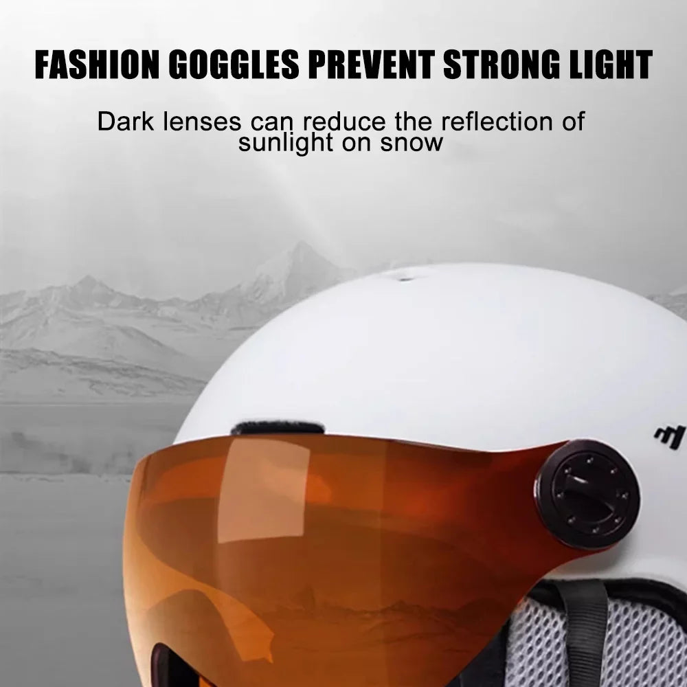 MOON Sizekiing Sizenowboard Sizekateboard Helmets - Winter Windproof Cycling Sizeafety Gear