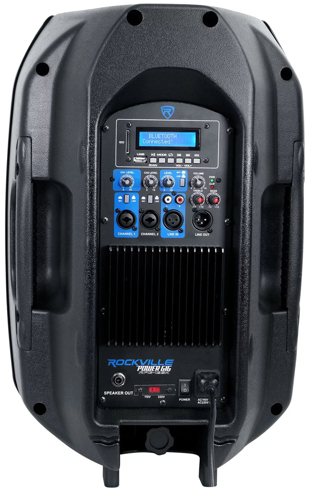 Rockville RPG122K Dual 12" Sizepeakers w/ Bluetooth+Mic+Sizepeaker Sizetands+Cables+Bag