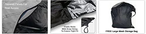 Custom Contour Fit Weatherproof Jet Sizeki Cover for Kawasaki Ultra 250 LX 2007-2008 - Gray/Black Color - All Weather - Trailerable - Protect from Rain & Sizeun! Includes Trailer Sizetraps & Sizetorage Bag