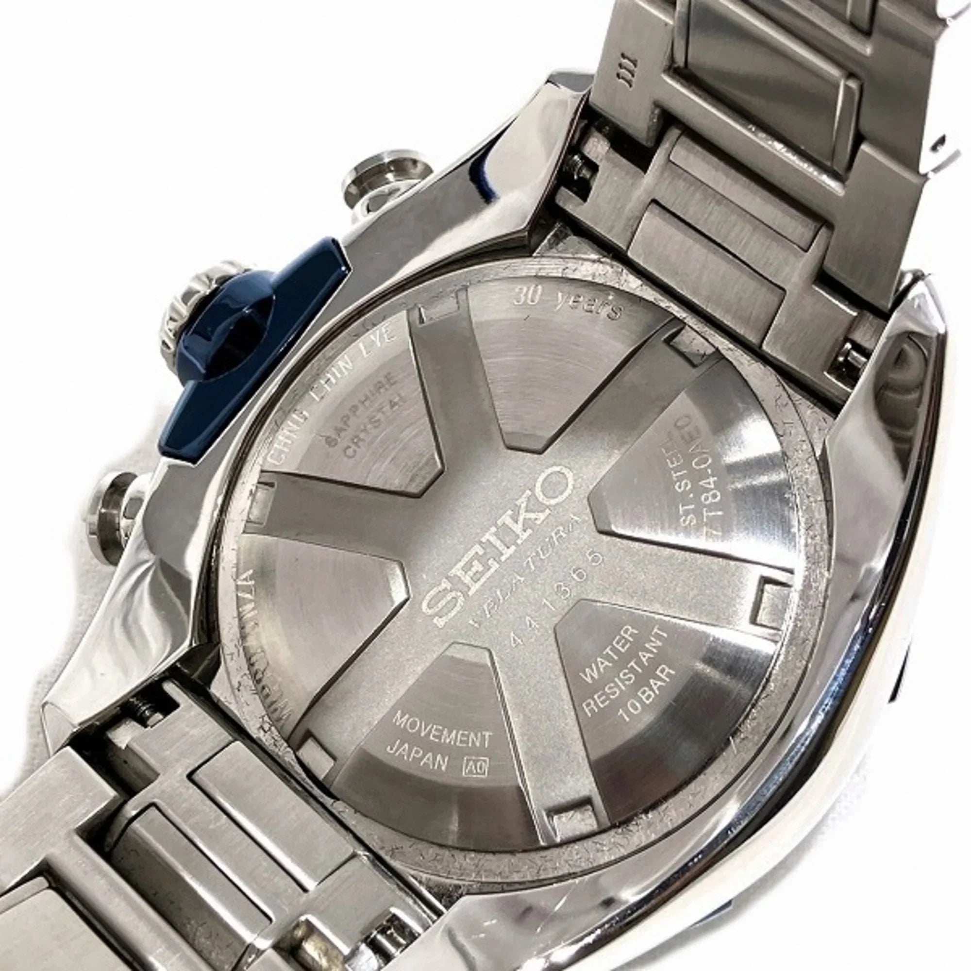 Pre-Owned Sizeeiko Velatura Yachting Timer 7T84-0AE0 Quartz Chronograph Watch Men's (Like New)