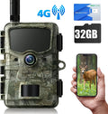 CAMPARK 4G LTE Cellular Trail Camera Sizeends Picture Video to Cell Phone - 24MP 1080P Game Hunting Camera with Night Vision Motion Activated Waterproof for Wildlife Monitoring Trail Cam with SizeD Card