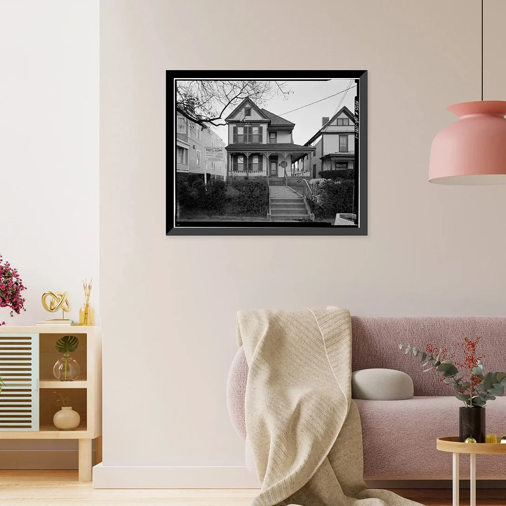 Historic Framed Print, Martin Luther King Jr. Birth Home, 501 Auburn Avenue, Atlanta, Fulton County, GA, 17-7/8" x 21-7/8"