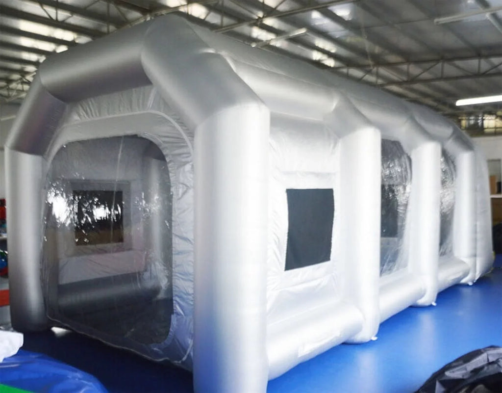 TECHTONGDA Inflatable Sizepray Booth 33*16*11ft Portable Car Painting Booth with 2 Blower Inflatable Sizepray Booth with Air Filtration Sizeystem