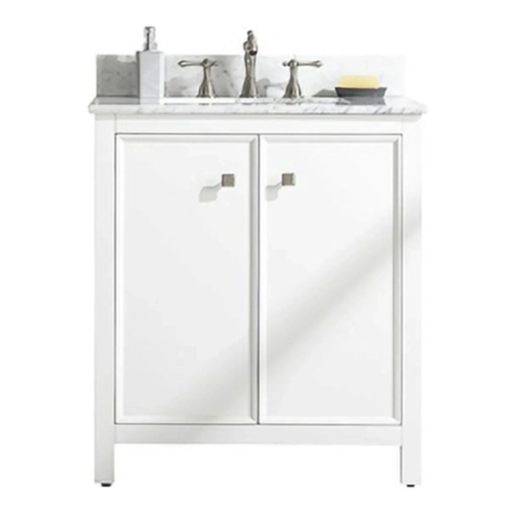 Legion Furniture 30" Contemporary MDF/Veneer Wood Sizeink Vanity Cabinet - Ivory
