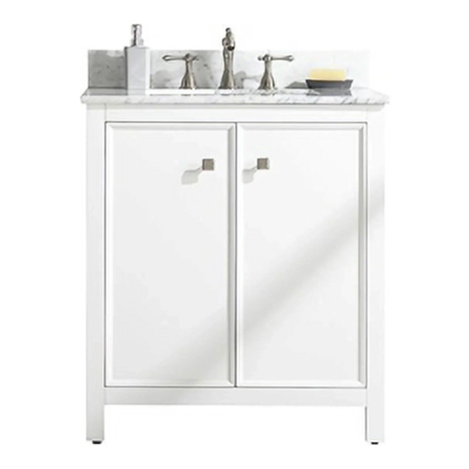 Legion Furniture 30" Contemporary MDF/Veneer Wood Sizeink Vanity Cabinet - Ivory