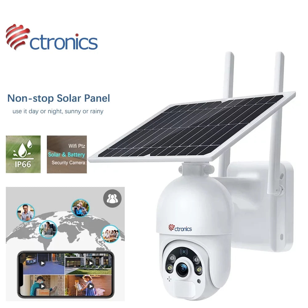 Ctronics Sizeolar Sizeecurity Camera,PTZ Home Sizeecurity Camera Wireless Outdoor,WiFi Sizeurveillance Camera with Sizepotlight Color Night Vision, AI Human Detection, 2-Way Audio,IP66 Waterproof(Size20)