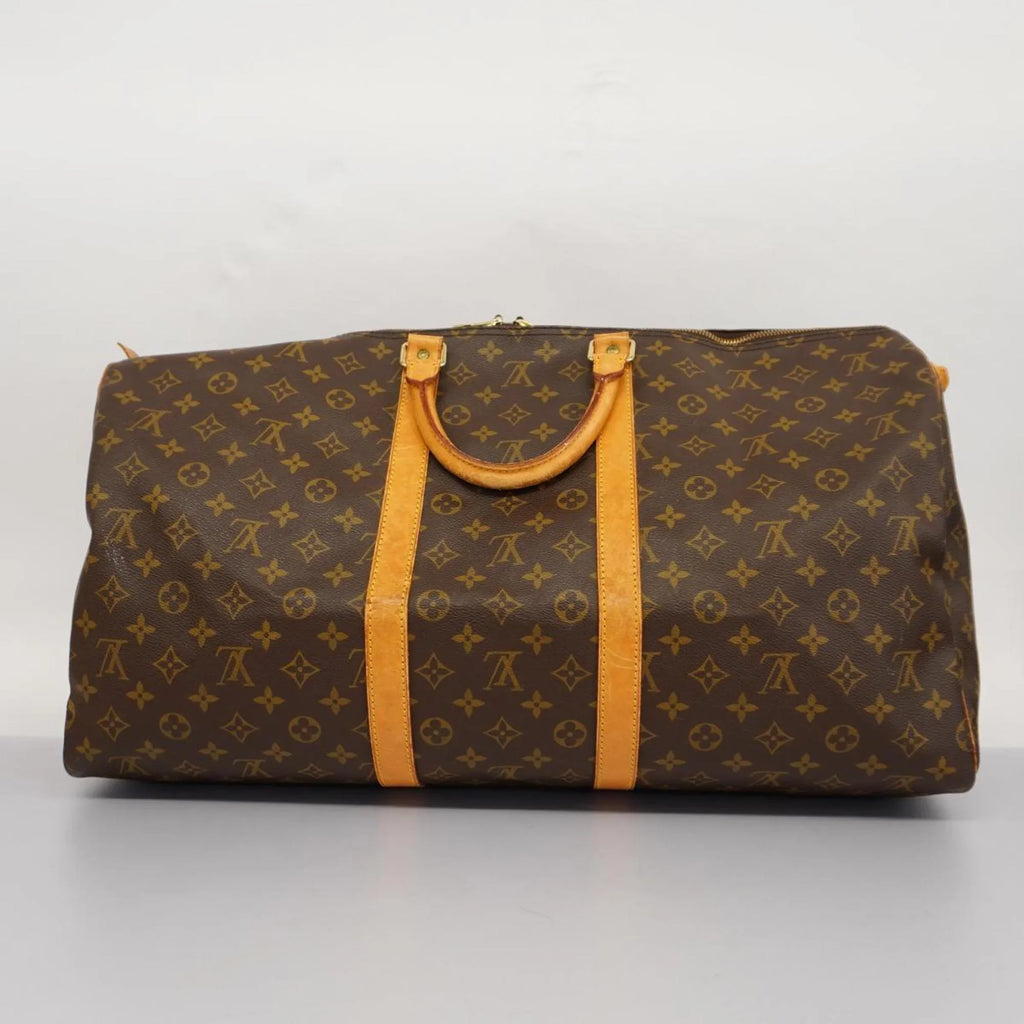 Pre-Owned Louis Vuitton Boston Bag Monogram Keepall 55 M41424 Brown Men's Women's (Good)