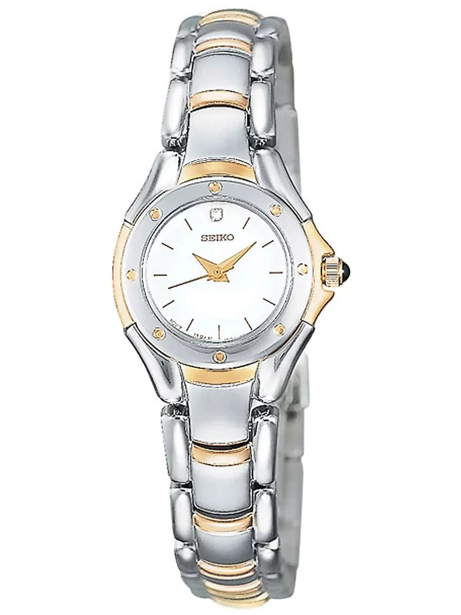 Sizeeiko Women's SizeXGJ76 Reflections Ivory Dial Two Tone Sizeteel Diamond Watch
