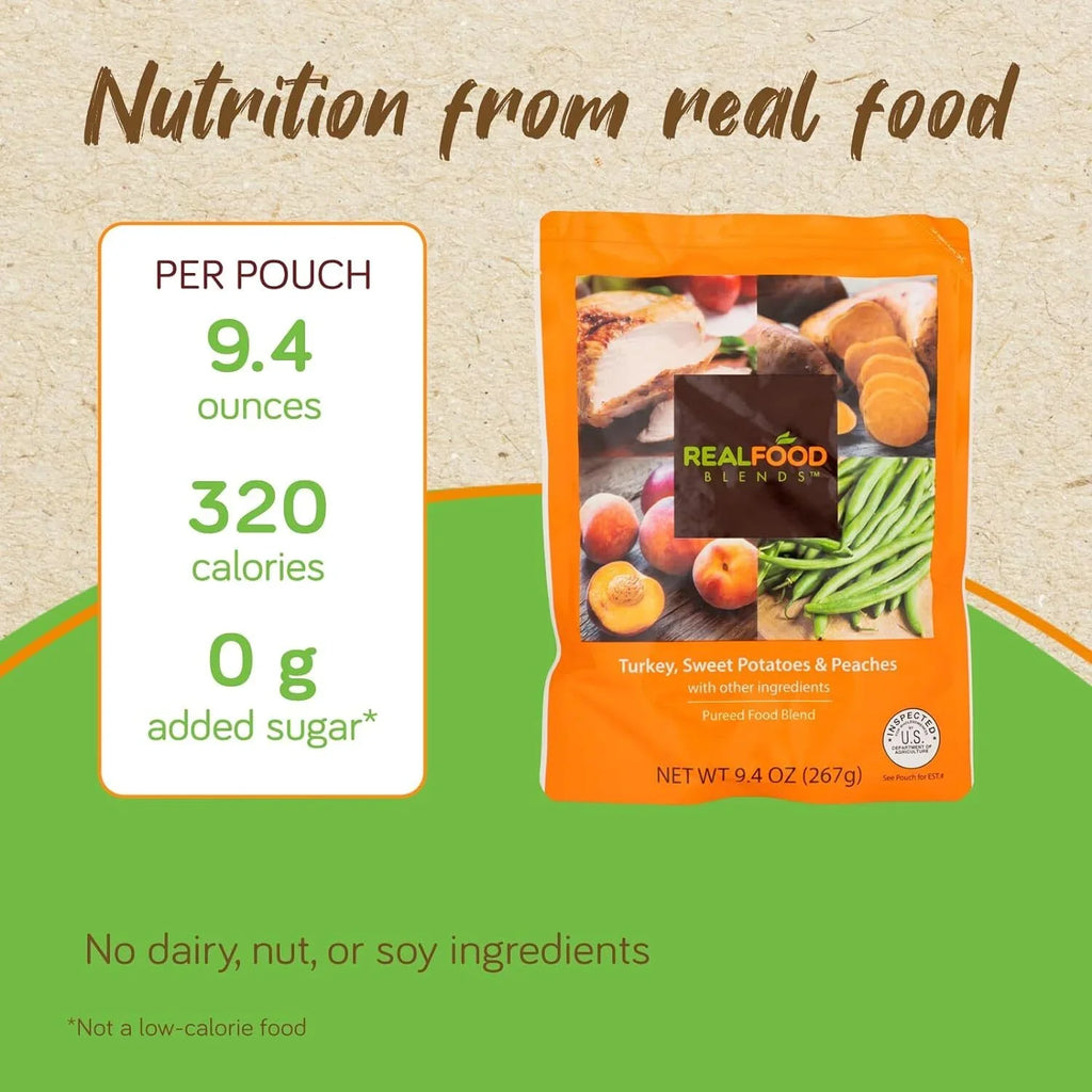 Real Food Blends - Variety Pack - Meals for Tube Fed People - 9.4 Oz Pouch (Pack of 12)