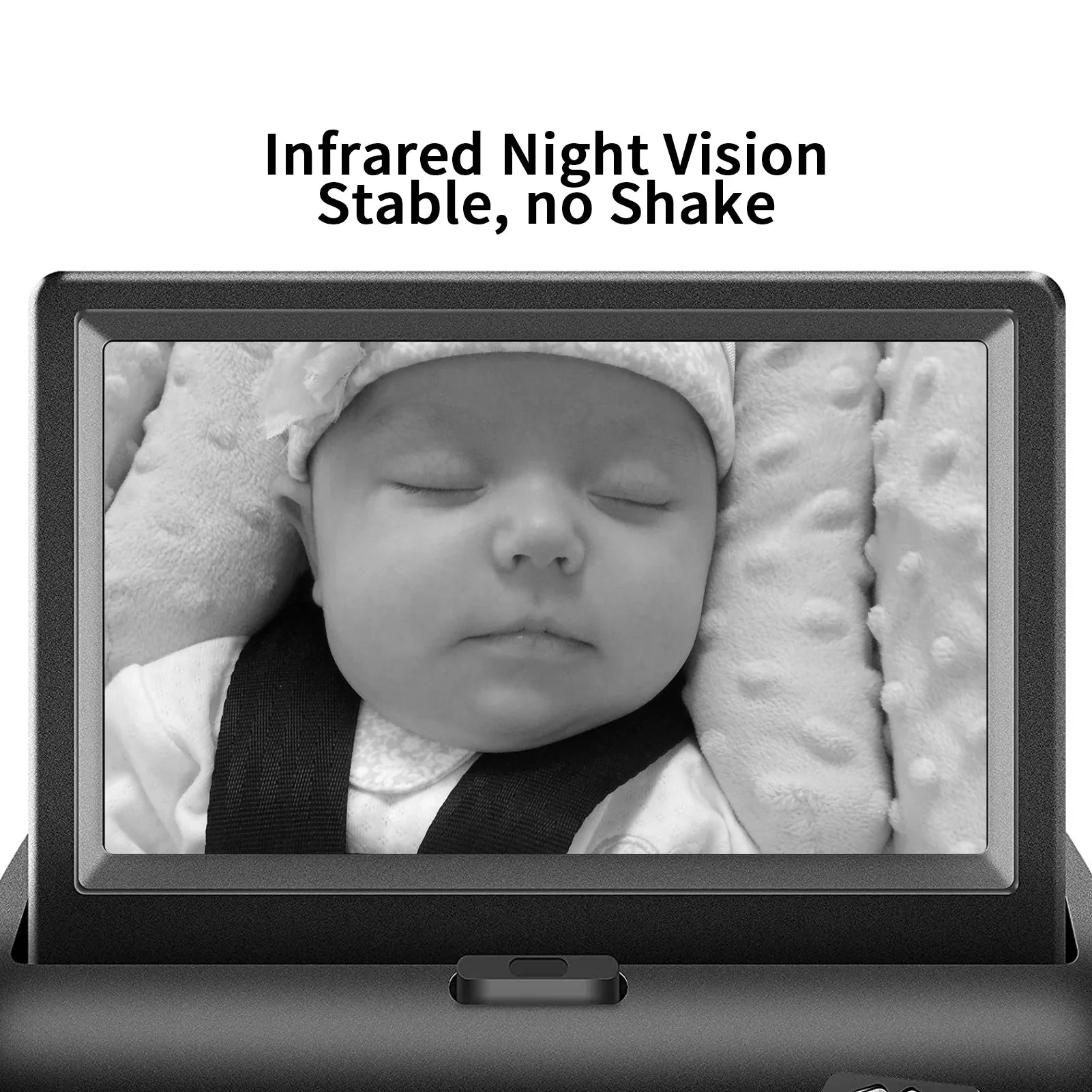 Docooler Car   4.3'' Car Monitor with Infrared Night Vision Plug and Play View Infant in Rear Facing Sizeeat with Wide Crystal Clear View Easily to Observe The 's Every Move