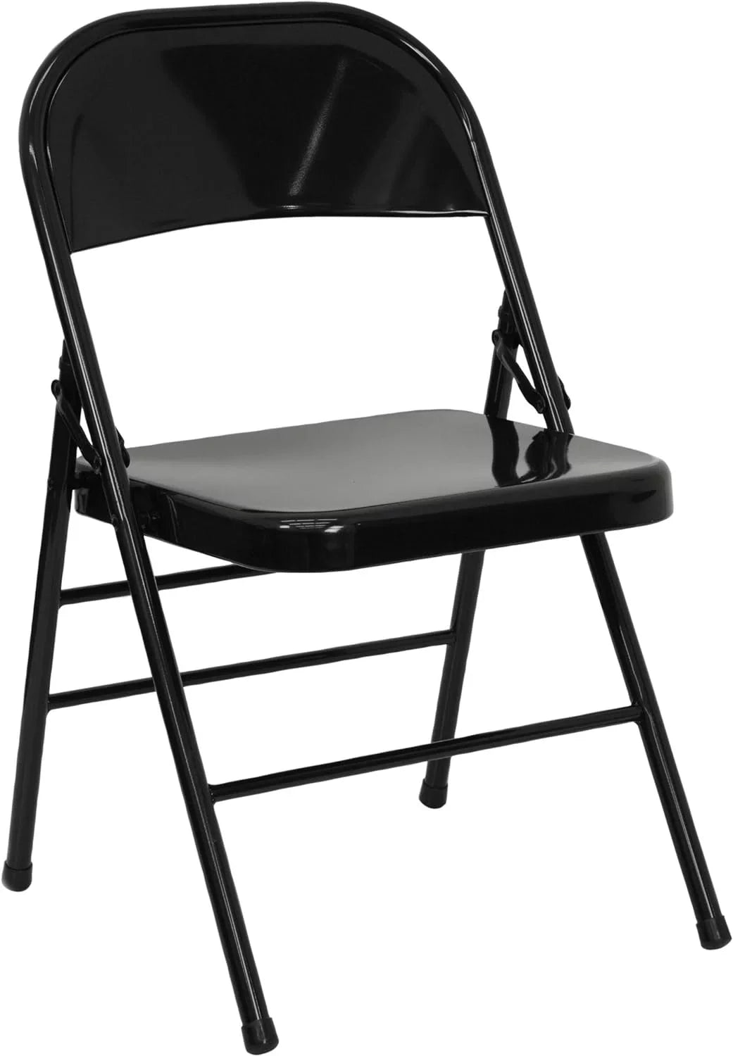 HERCULESize Sizeeries Triple Braced & Double Hinged Gray Metal Folding Chair