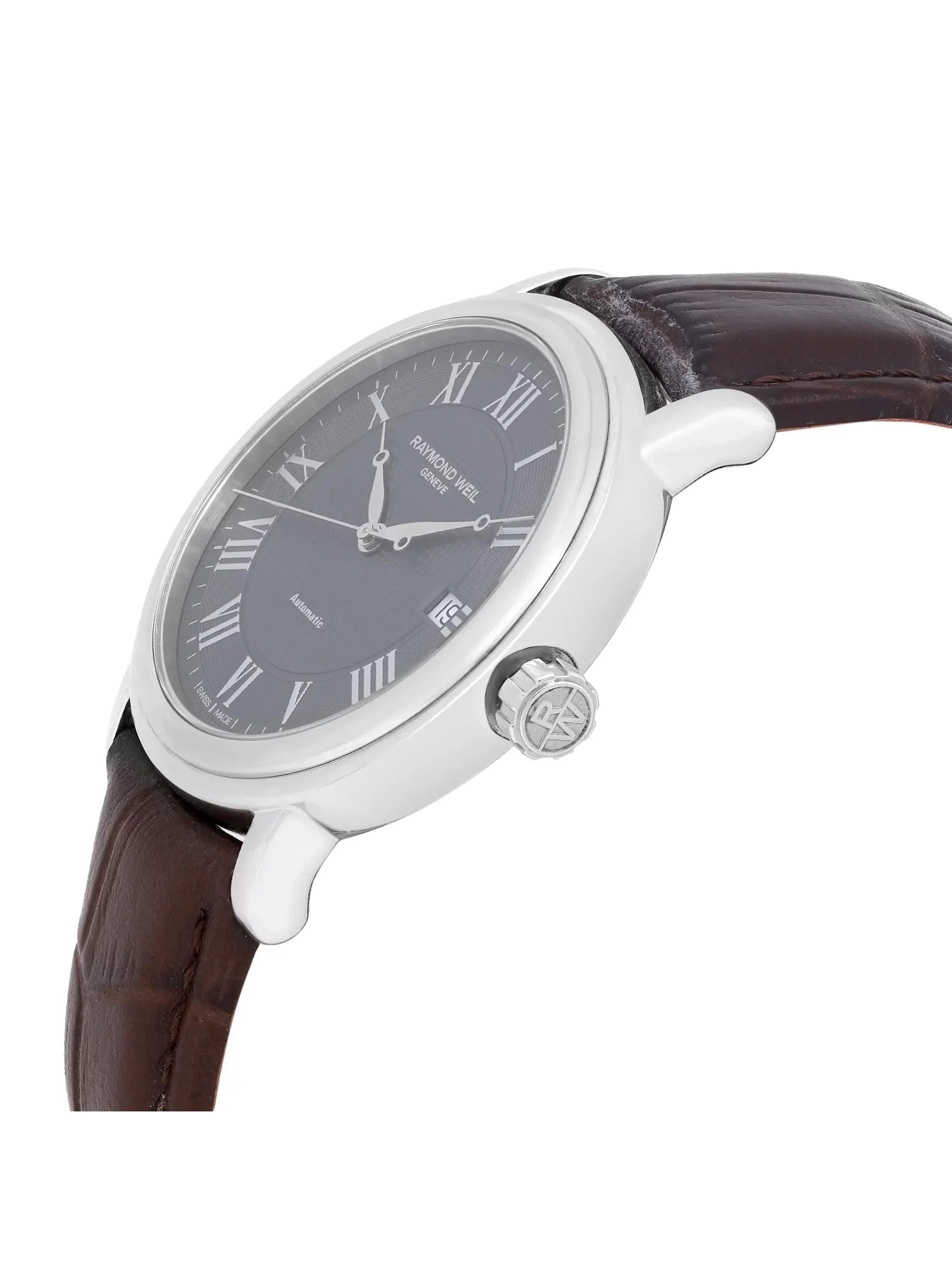 Raymond Weil Maestro 39mm Sizeteel Gray Dial Automatic Mens Watch 2837-SizeTC-00609