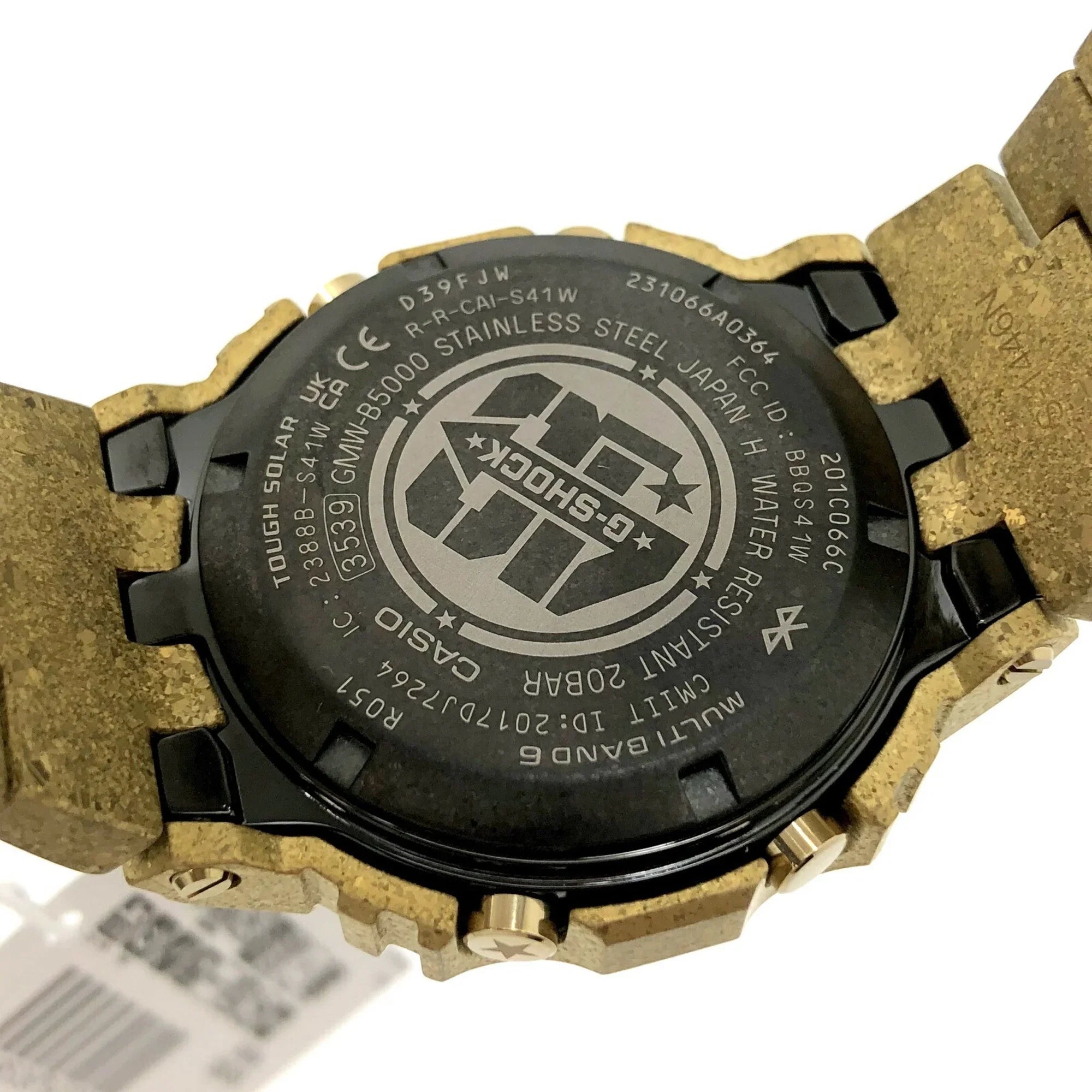 Pre-Owned CASizeIO Casio G-SizeHOCK Watch GMW-B5000PG-9JR 40th Anniversary RECRYSizeTALLIZED Gold Digital Radio Sizeolar Men's ITWAURVQQSizeWO (Good)