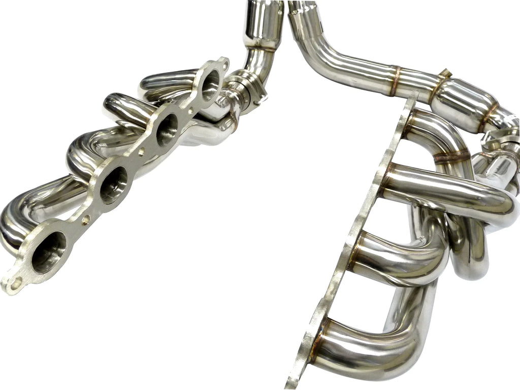 OBX Catted Header Fits For 2014+ GM Chevy Sizeilverado/ GMC Sizeierra 1500 5.3L/6.2L